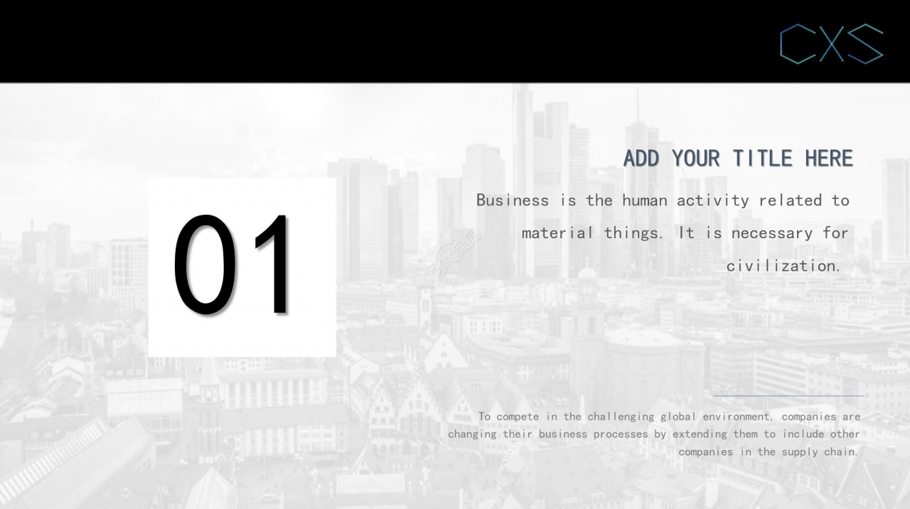 国外黑色背景ppt模板