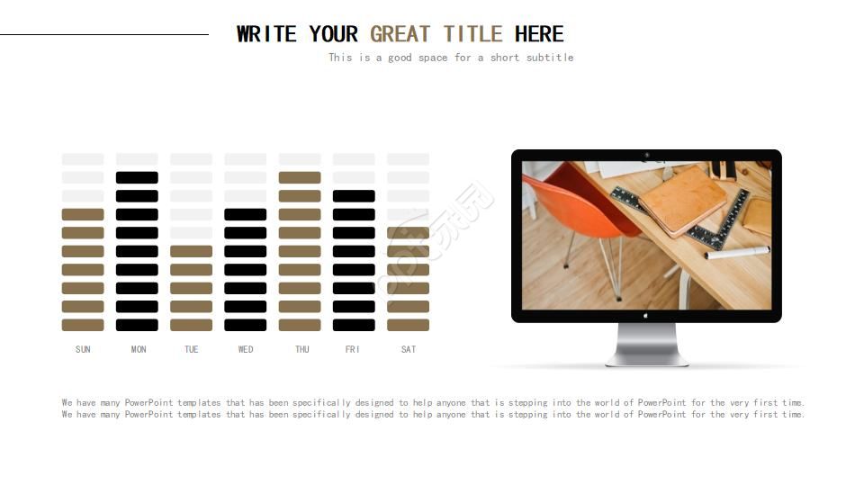 黑色背景商务通用PPT模板