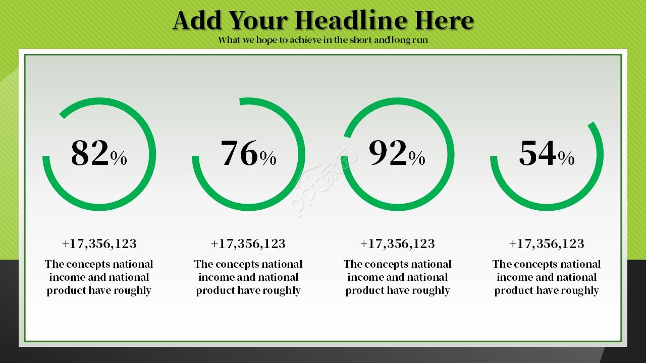 欧美风纯色商务通用ppt模板