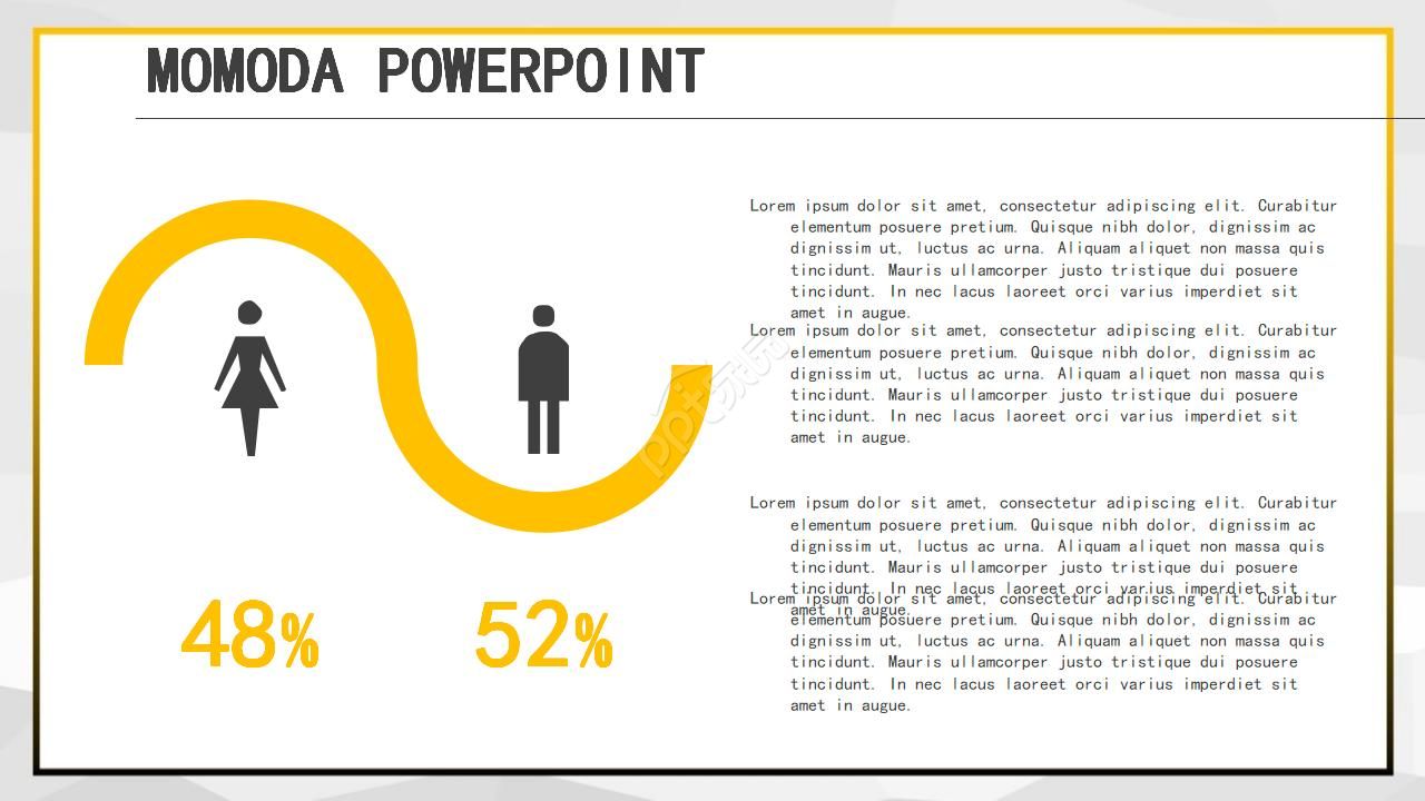 国外通用ppt模板（黑黄色背景）