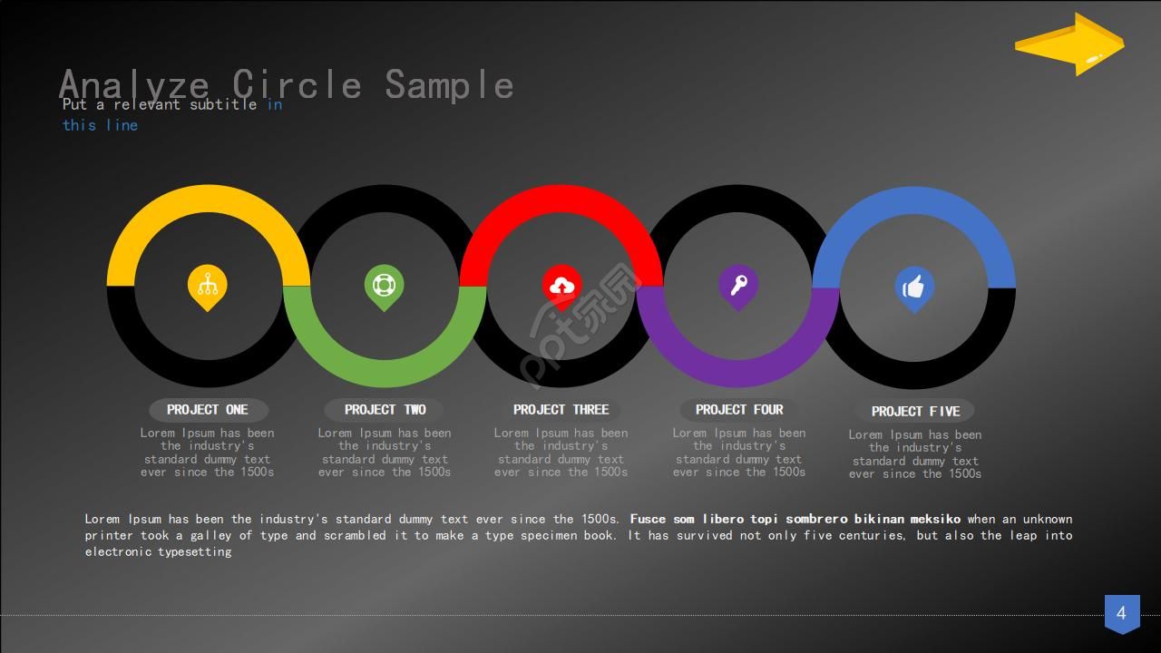 国外精美行业图表PPT幻灯片模板