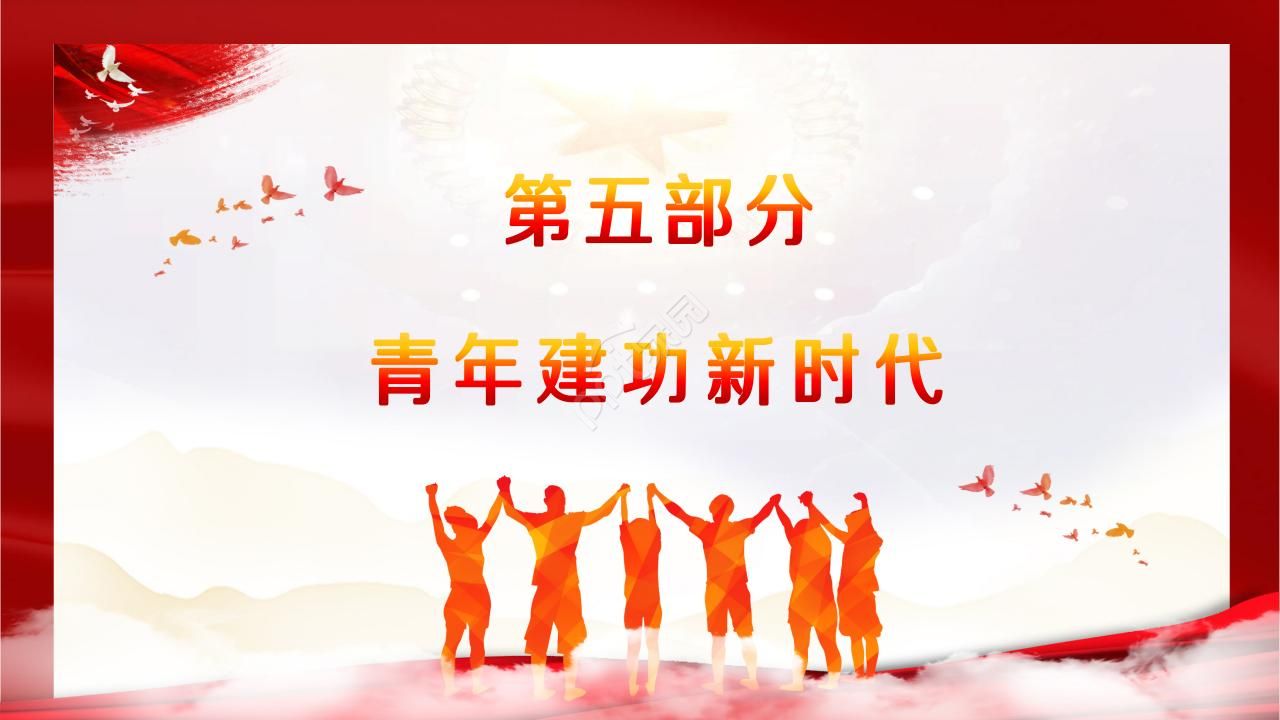 弘扬五四运动演讲ppt模板