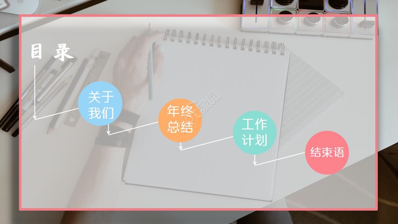 创意手绘风格商务ppt动态模板