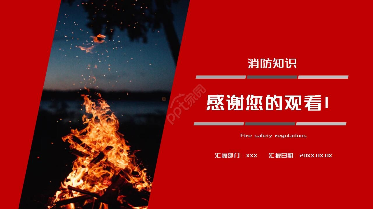 餐饮消防安全培训ppt模板