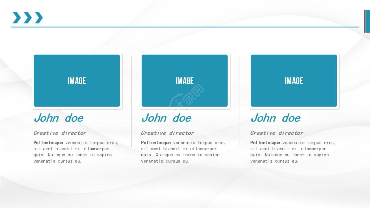 国外商务简洁PPT模板