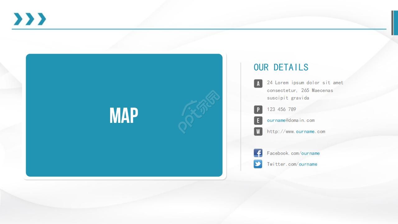 国外商务简洁PPT模板