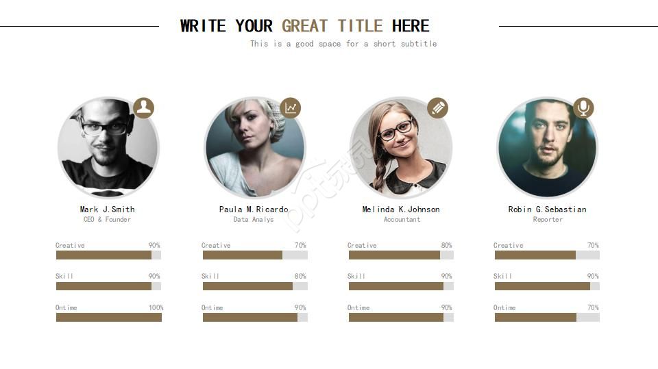 黑色背景商务通用PPT模板