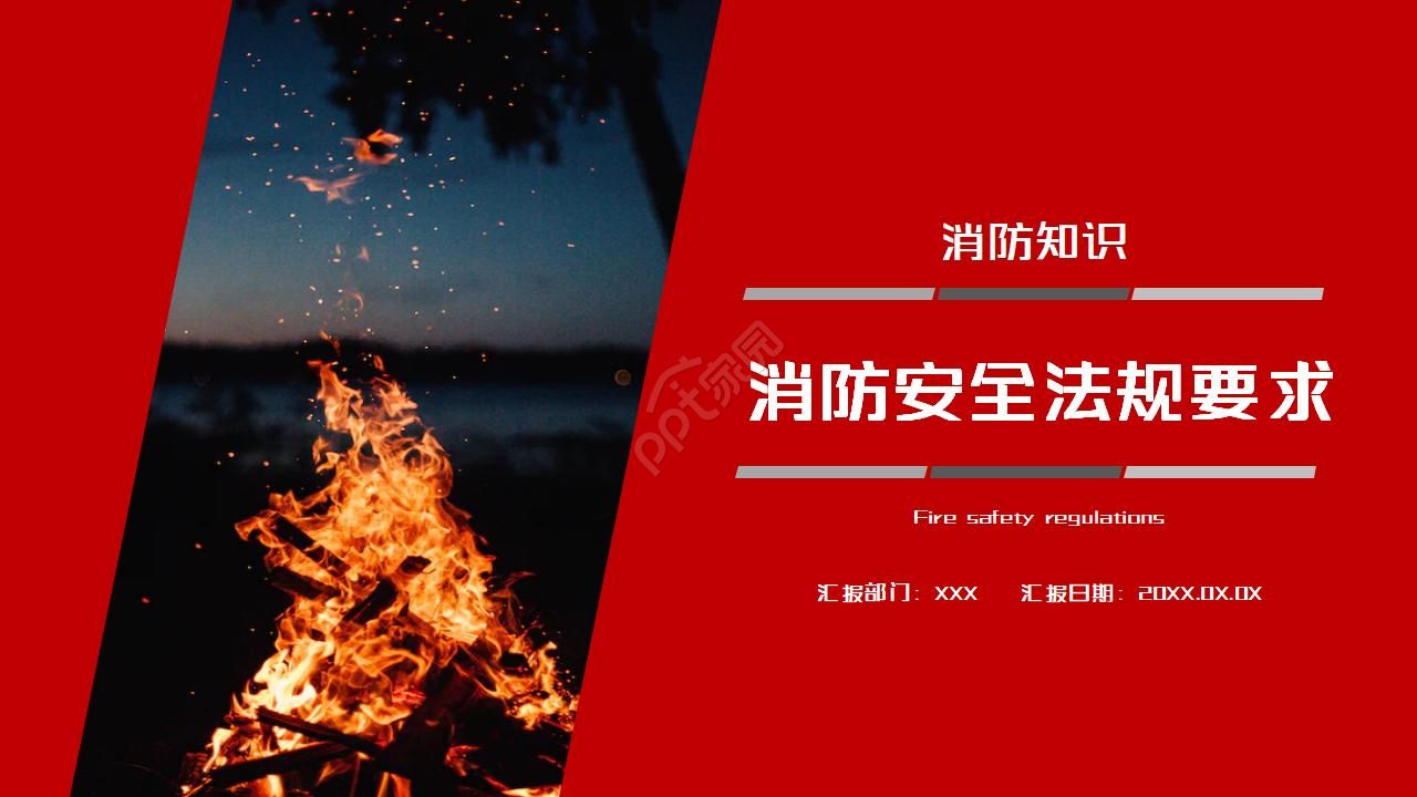 餐饮消防安全培训ppt模板
