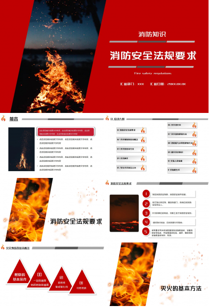餐饮消防安全培训ppt模板
