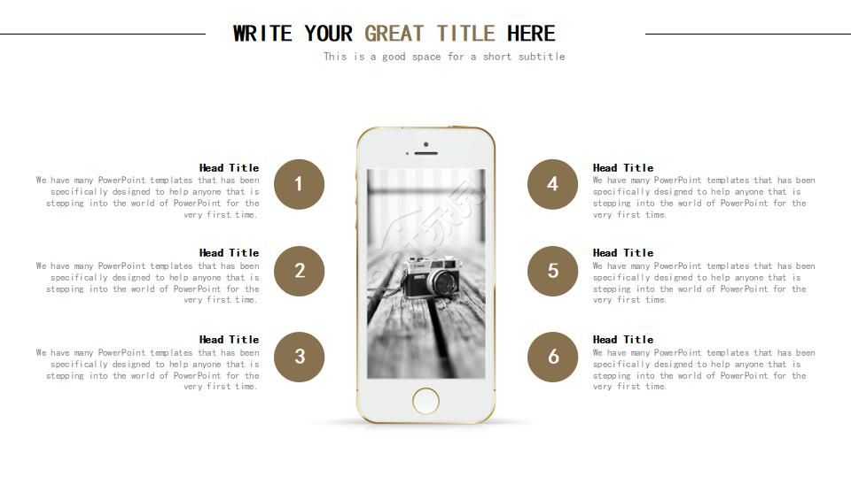 黑色背景商务通用PPT模板