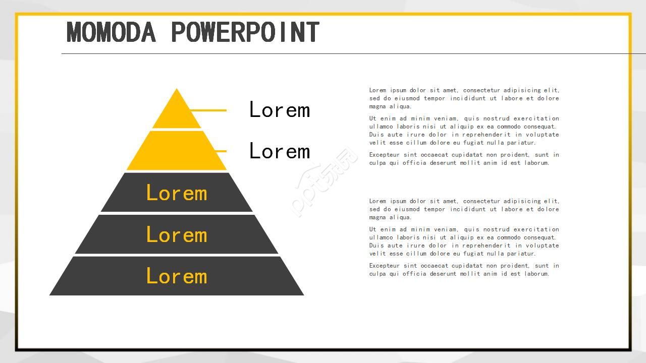 国外通用ppt模板（黑黄色背景）
