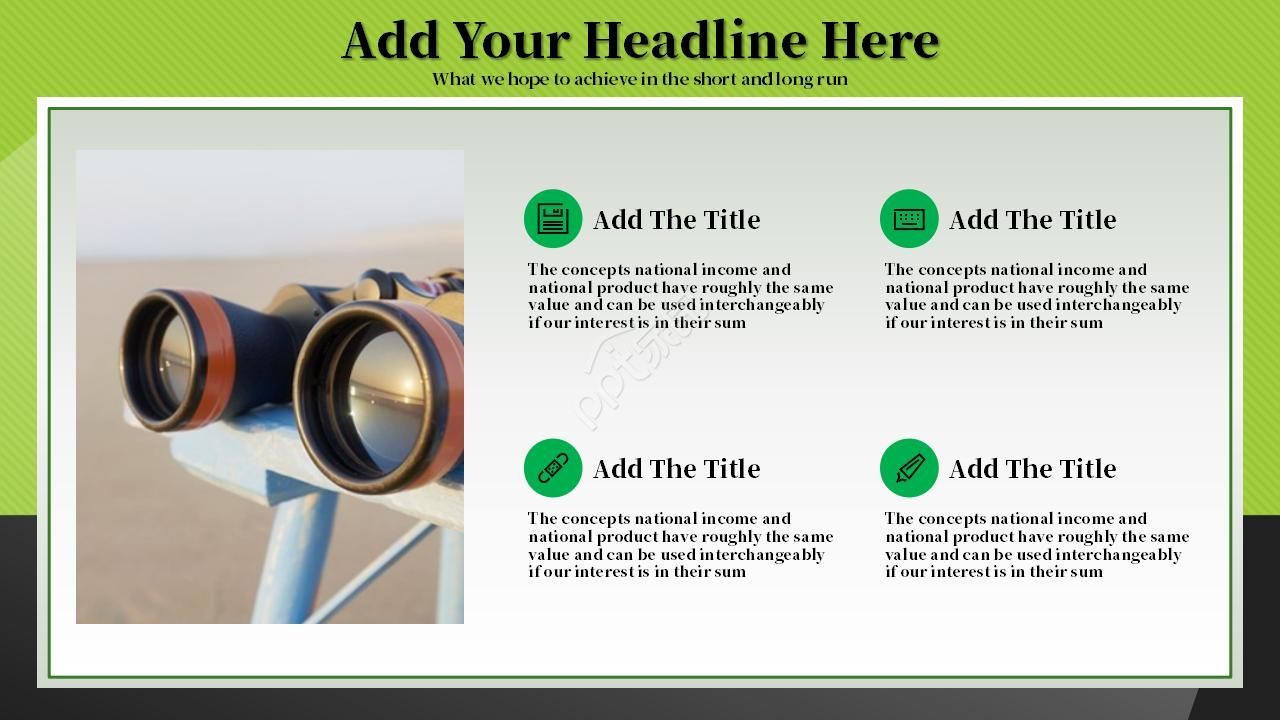 欧美风纯色商务通用ppt模板