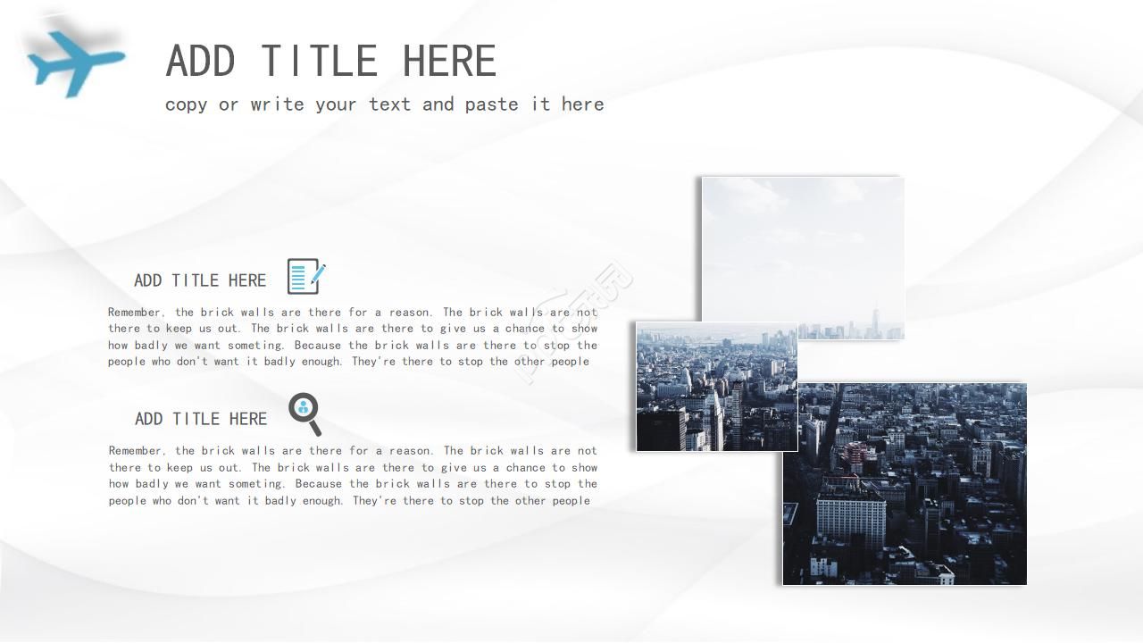 国外精选统计图表PPT模板