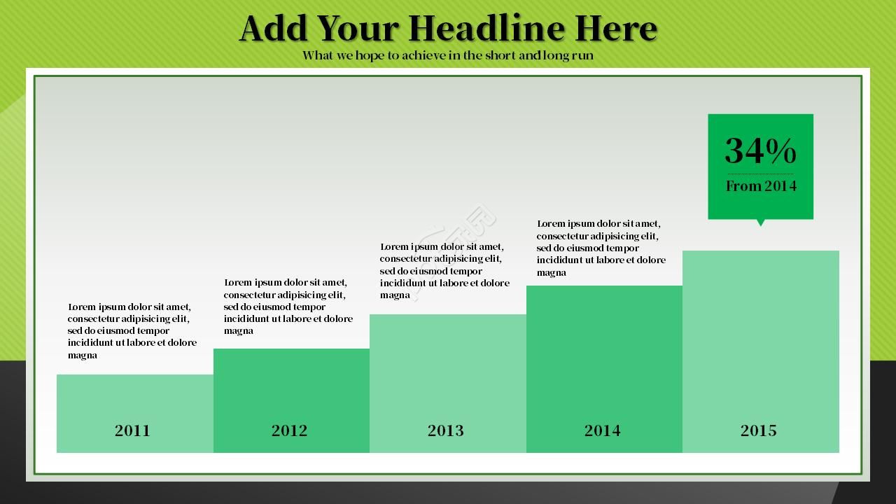 欧美风纯色商务通用ppt模板