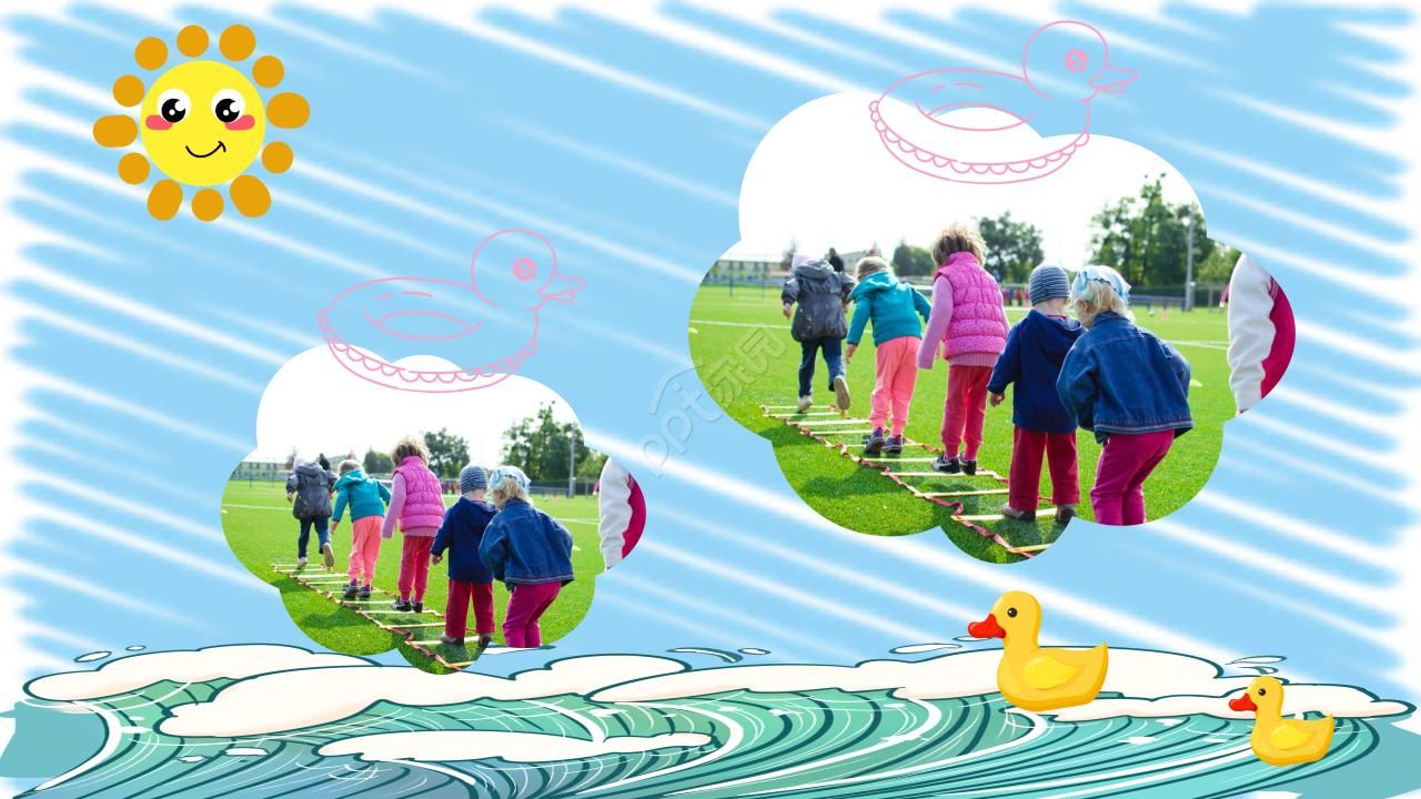 儿童卡通成长相册ppt模板