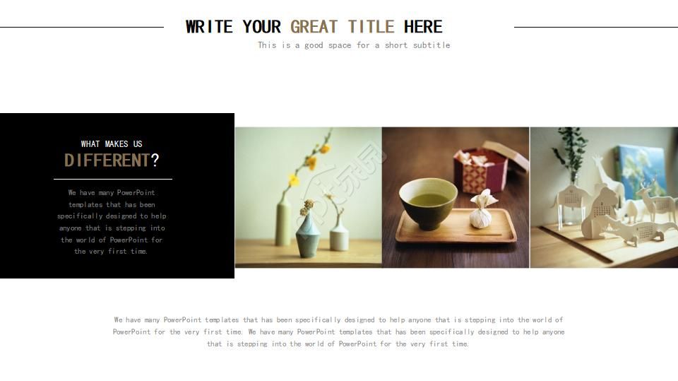 黑色背景商务通用PPT模板