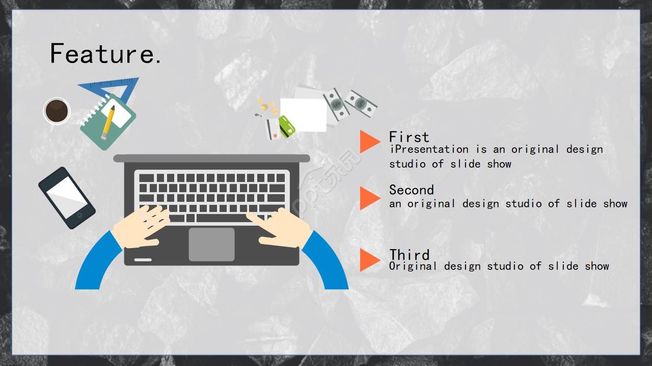 黑色基调商务ppt模板