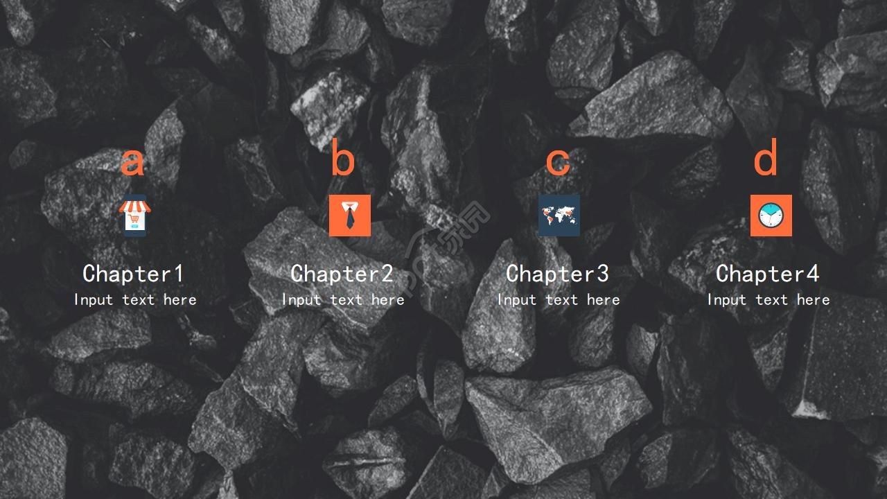 黑色基调商务ppt模板