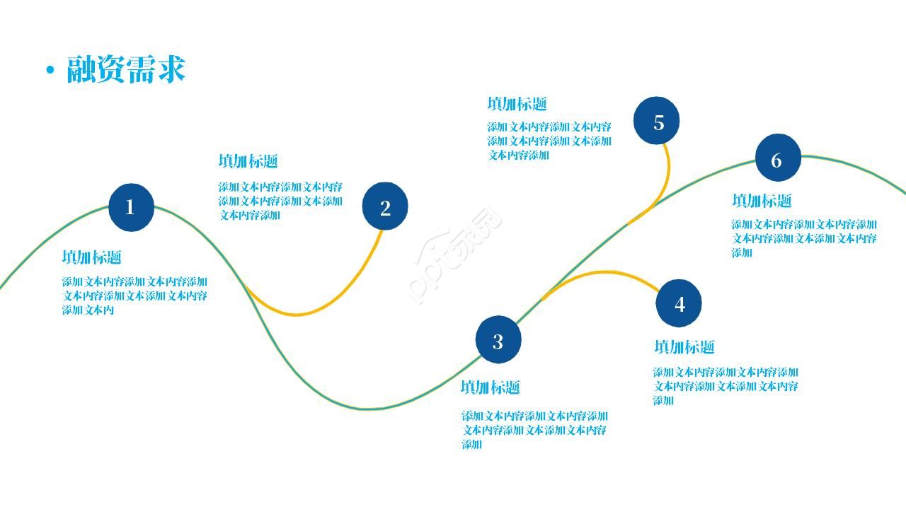简洁蓝色商业计划书ppt模板