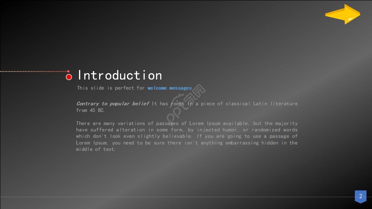 国外精美行业图表PPT幻灯片模板