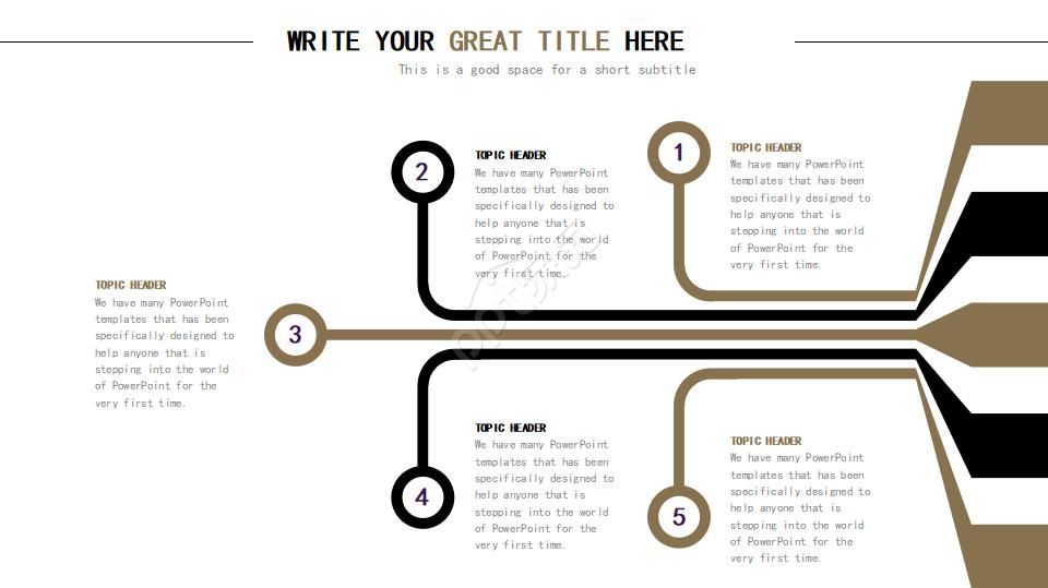 黑色背景商务通用PPT模板