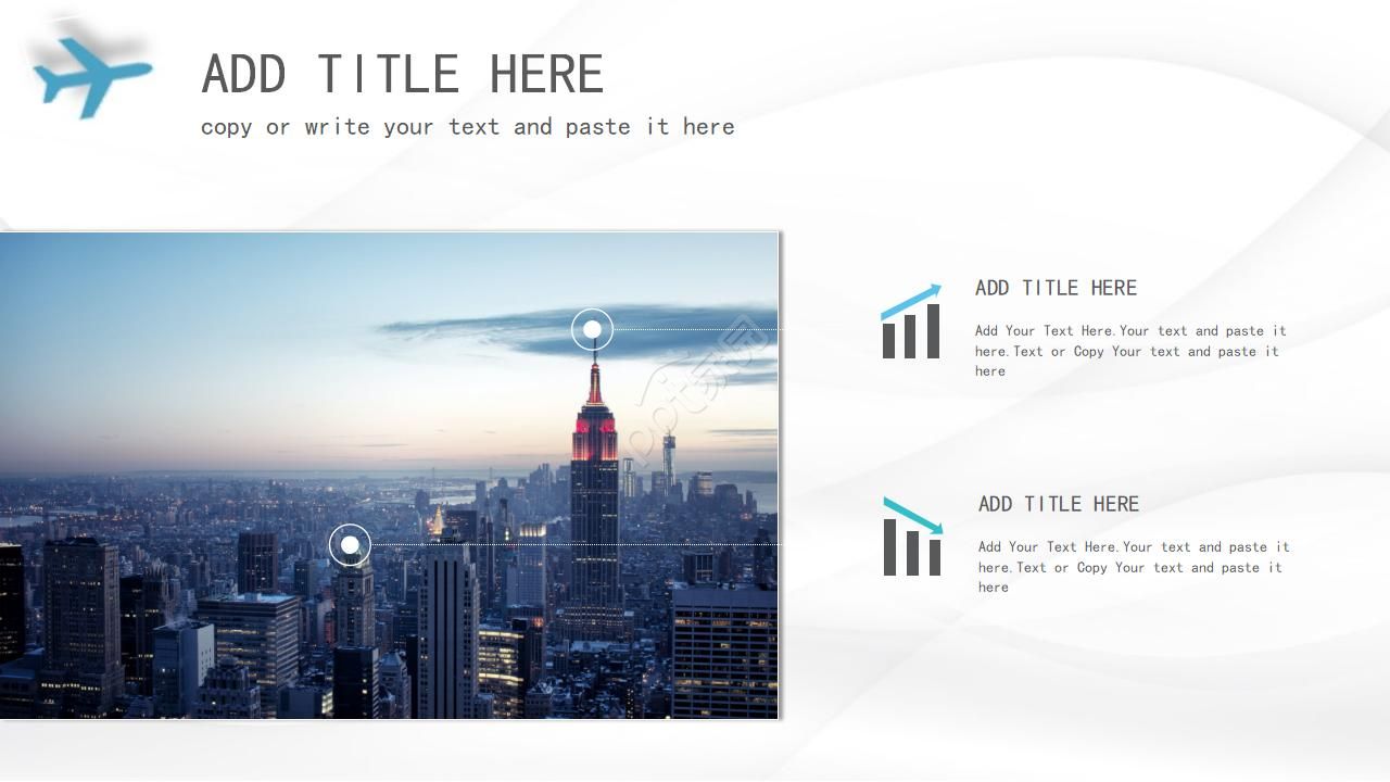 国外精选统计图表PPT模板