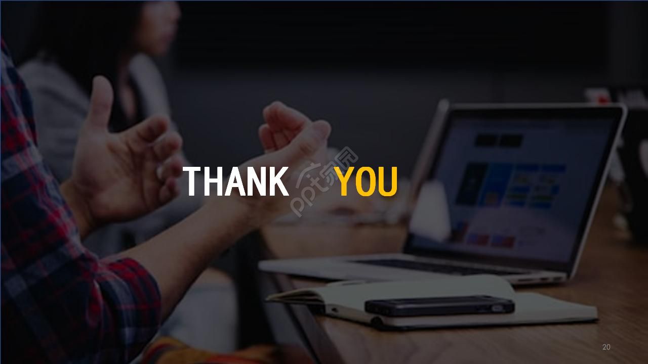 电脑背景的国外PPT模板