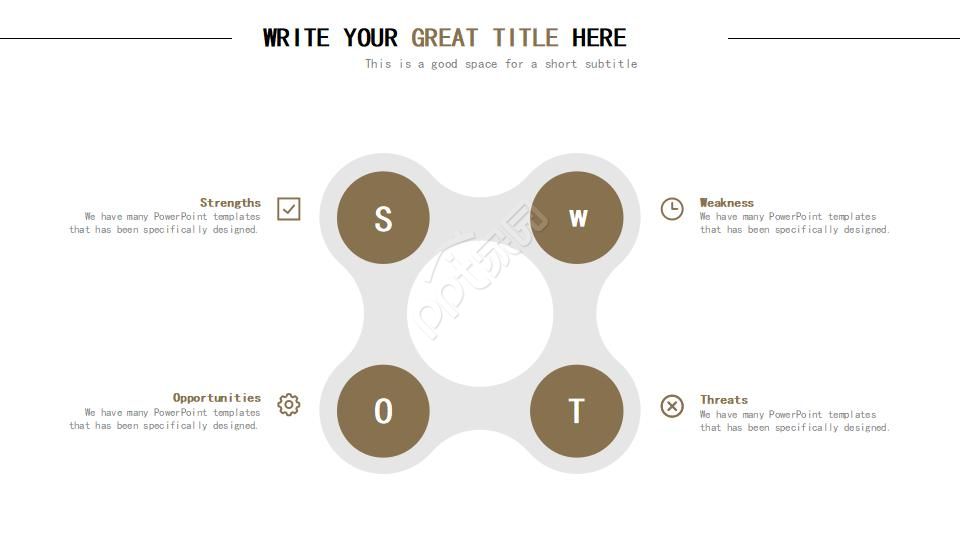 黑色背景商务通用PPT模板