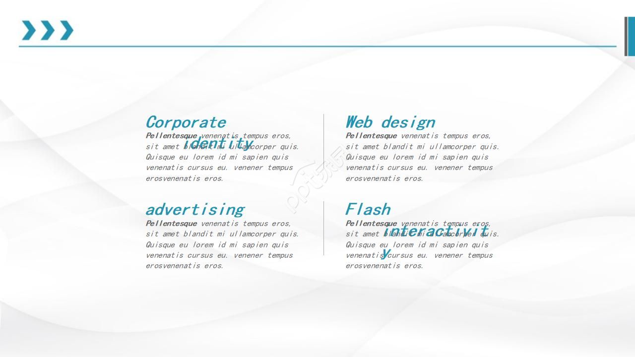 国外商务简洁PPT模板