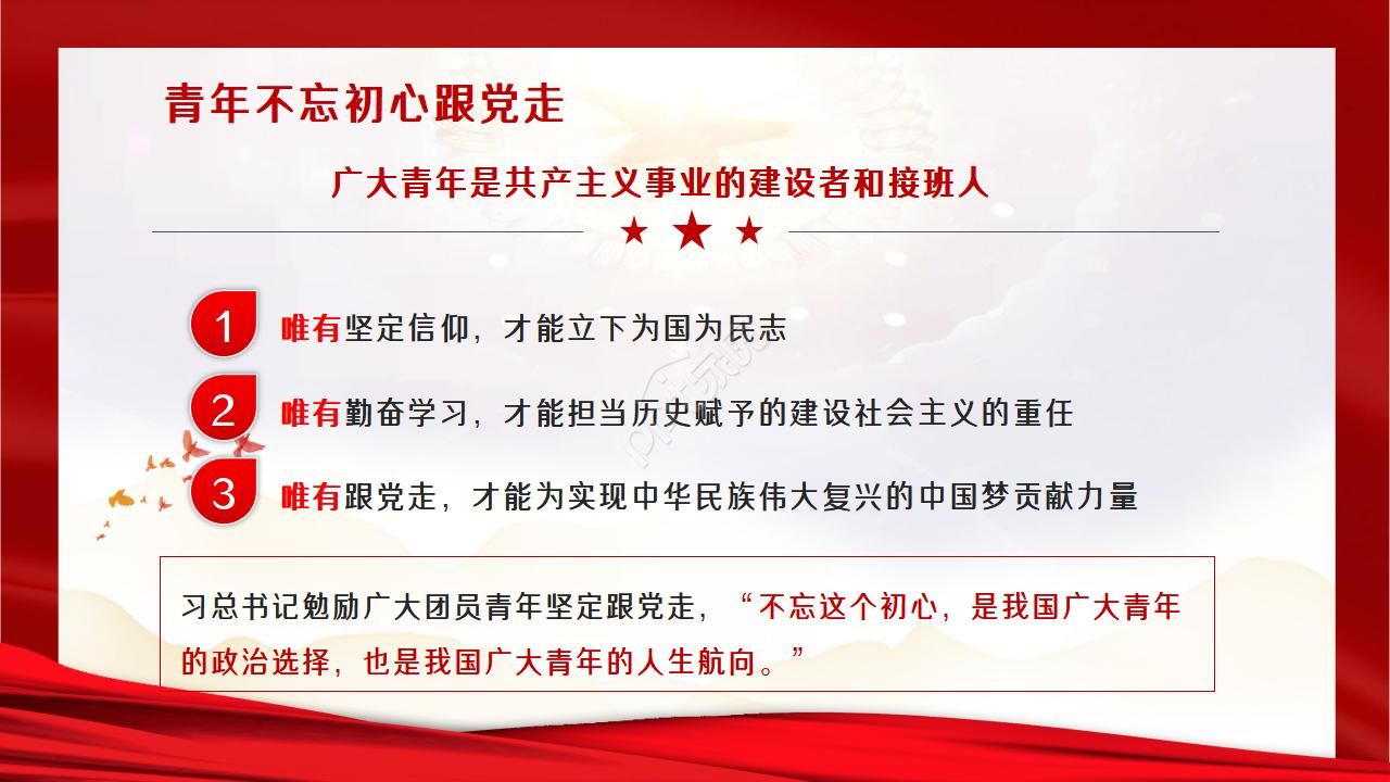 弘扬五四运动演讲ppt模板