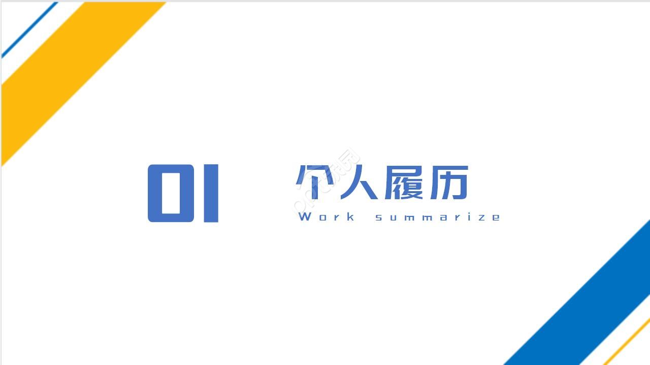 精美极简风线条点缀公司述职报告PPT模板