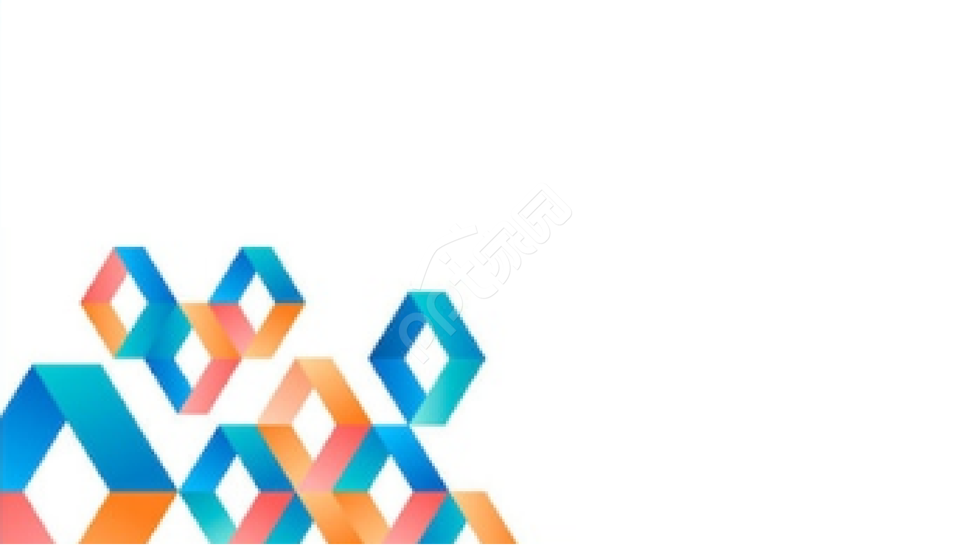 几何工作风PPT背景图模板