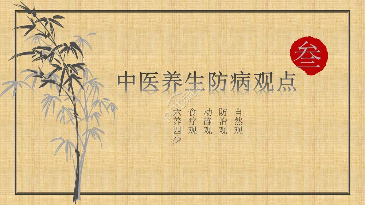 中医心理学养生ppt模板