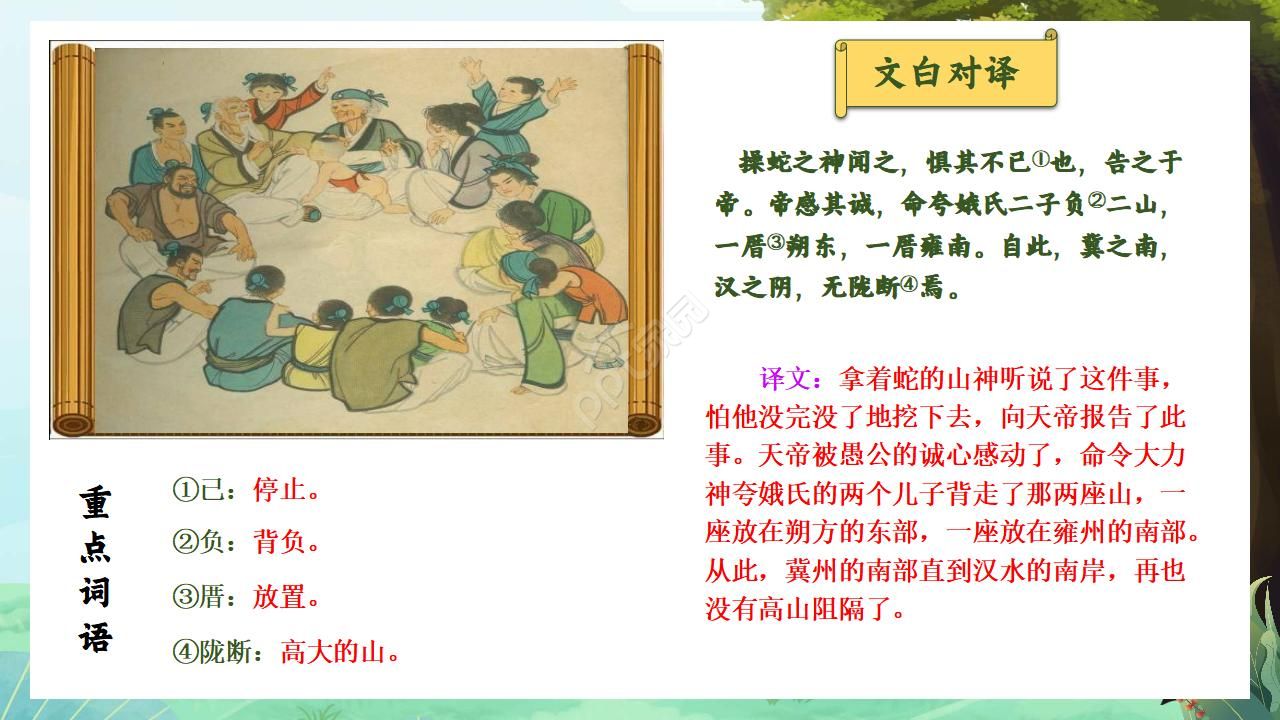 初中语文PPT课件《愚公移山》