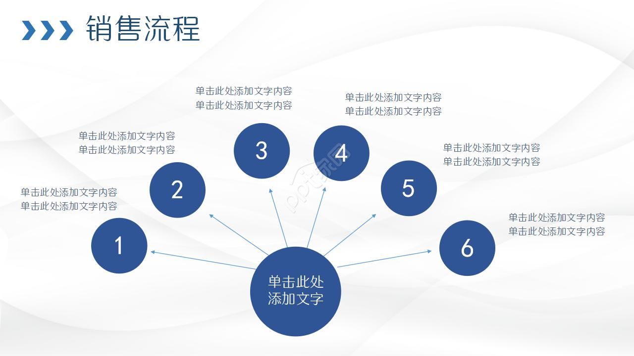 大气飞机公司企业介绍ppt素材模板