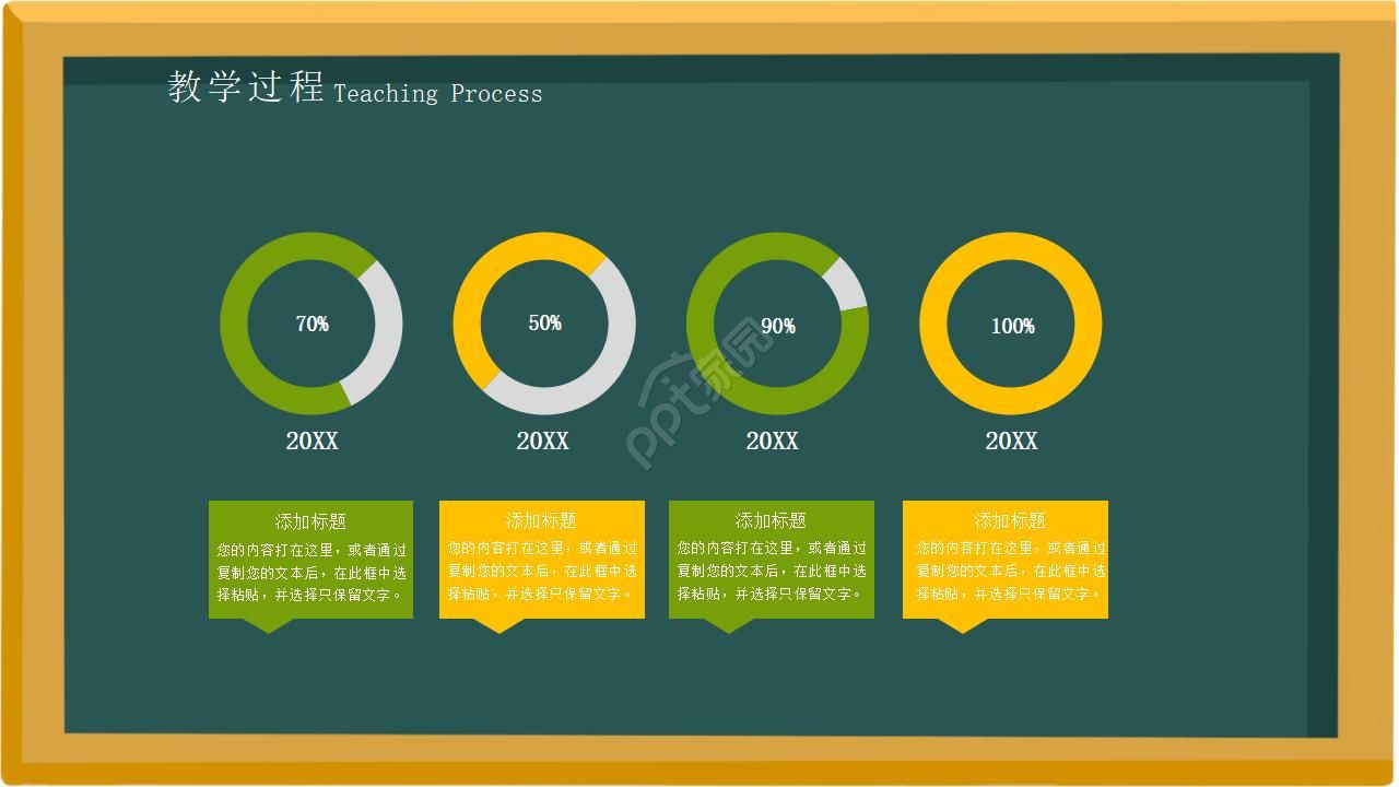 黑板风教师公开课通用ppt模板