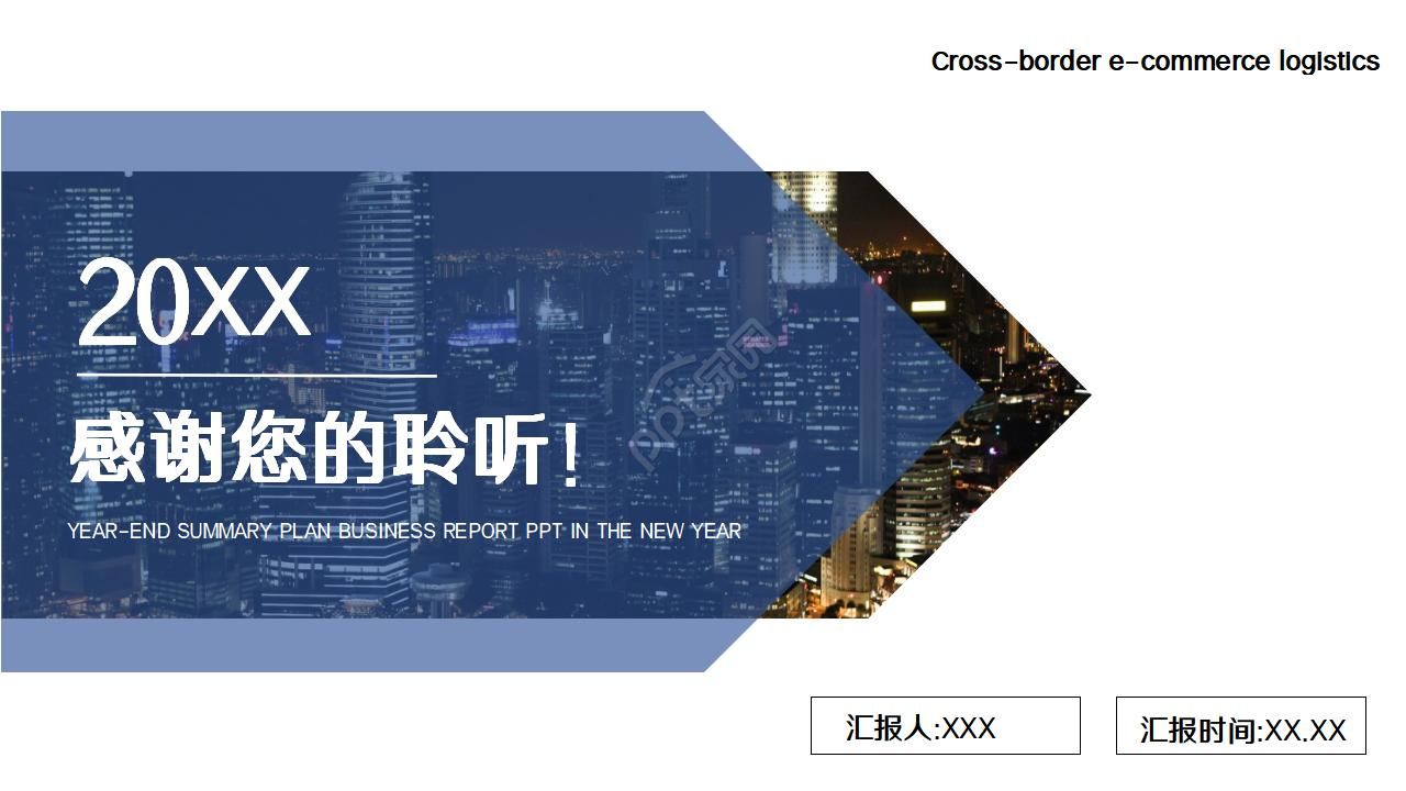 跨境电子商务物流ppt模板