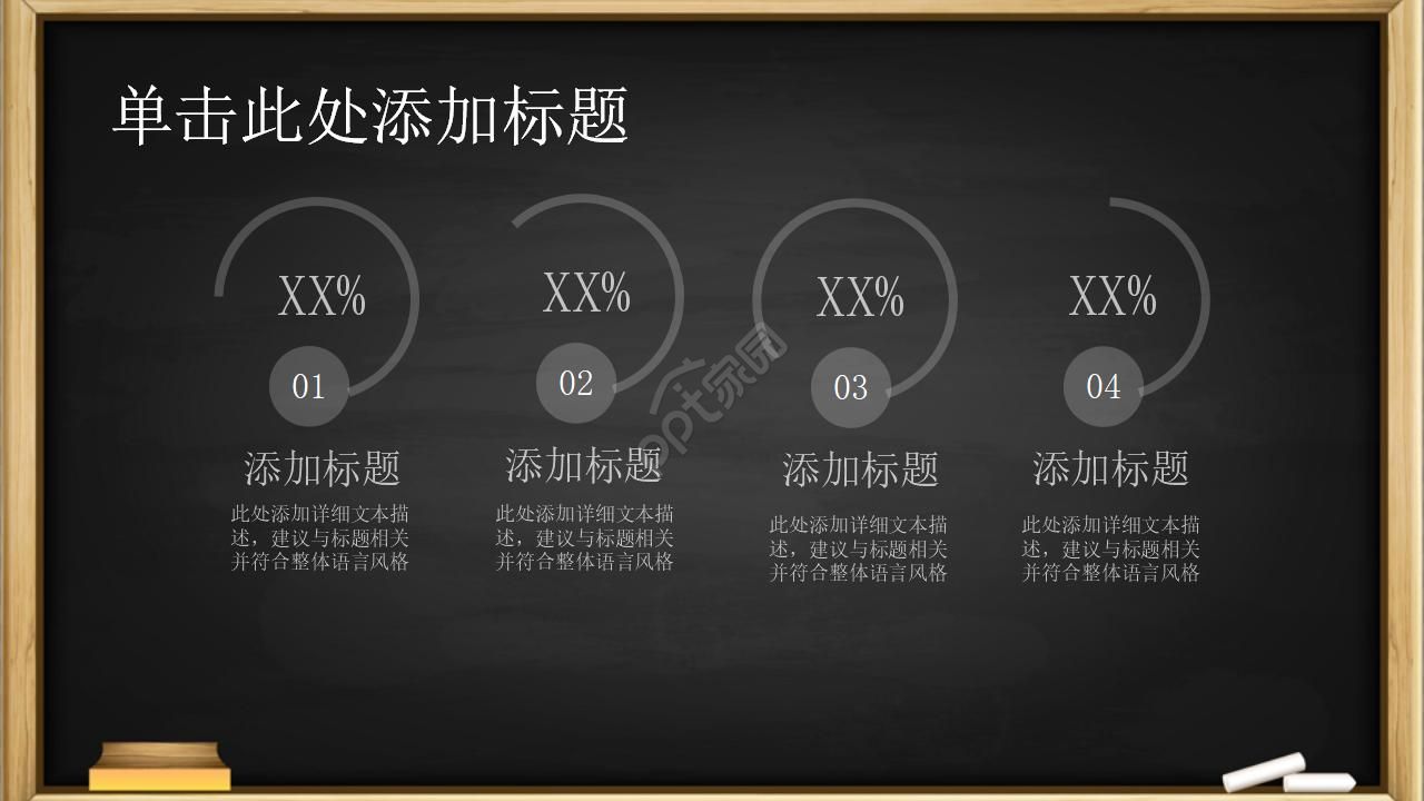 黑板风教育教学ppt课件模板