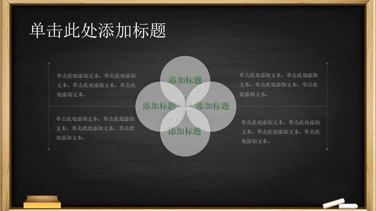 黑板风教育教学ppt课件模板