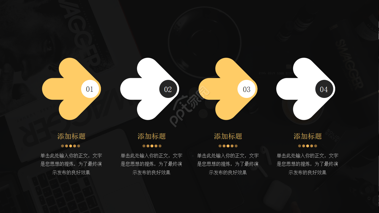 商务PPT模板之黑色风格