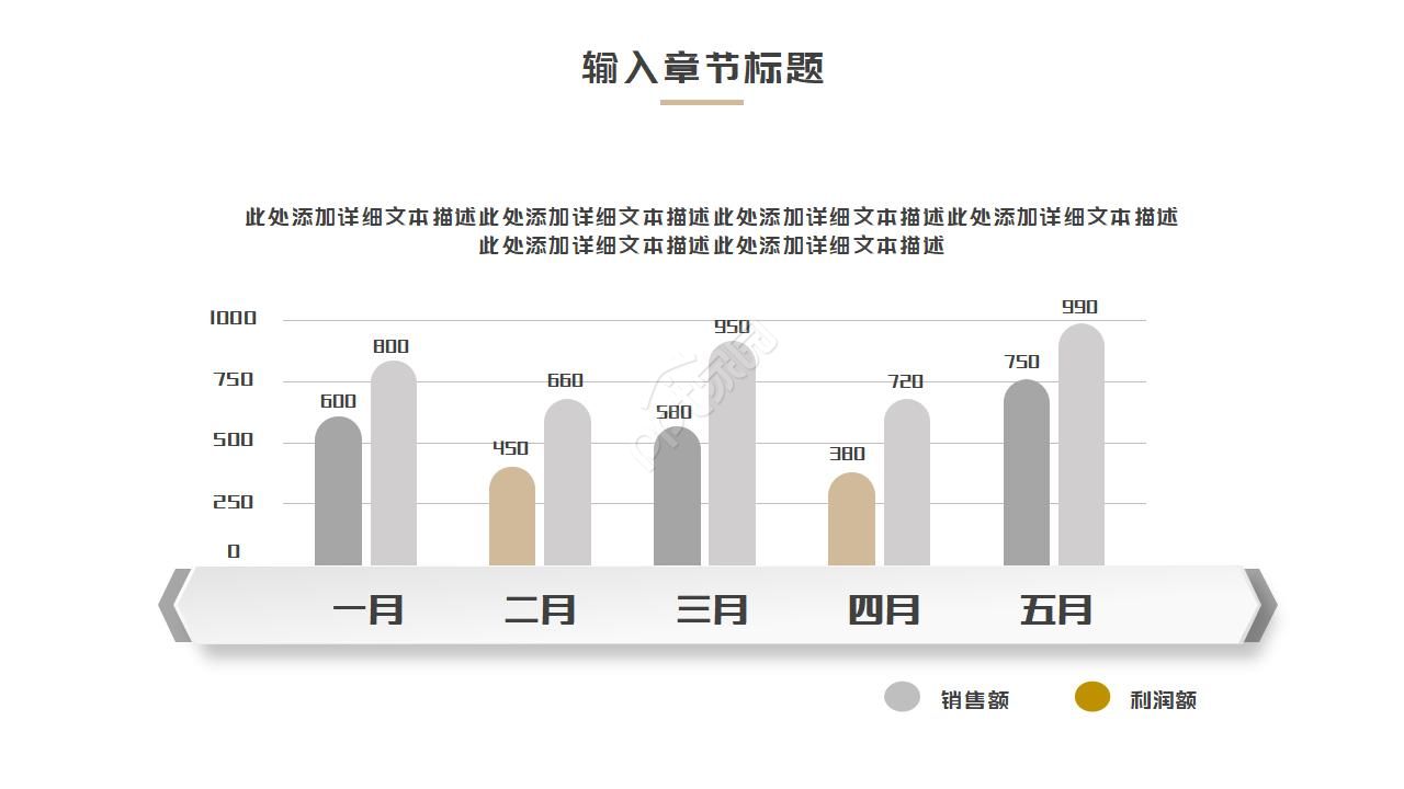 欧美简约个人工作总结ppt模板