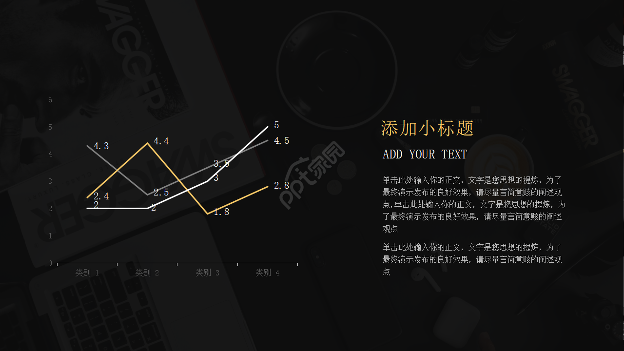 商务PPT模板之黑色风格