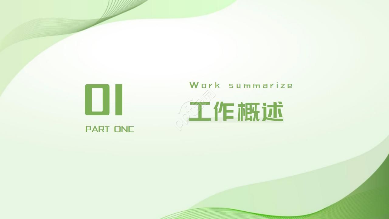 清爽大气商业计划书ppt模板