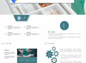简约医疗医学行业工作汇报ppt模板下载推荐