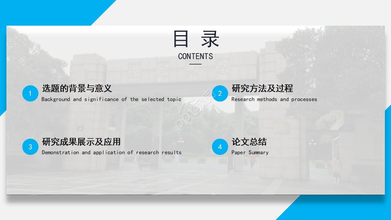 教学课题结题汇报ppt模板