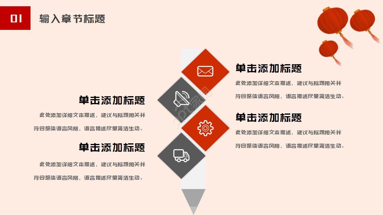 中国风财务工作总结通用ppt模板