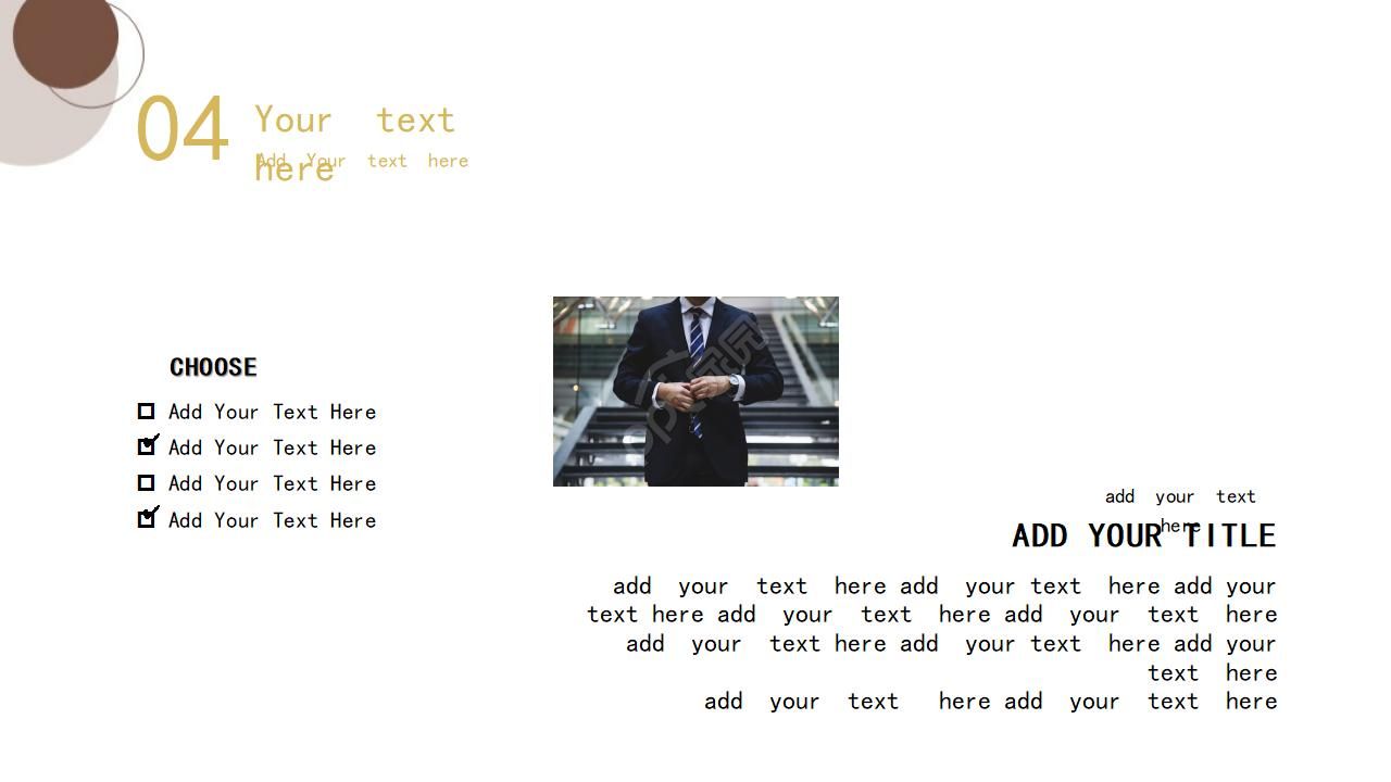 巧克力颜色ppt模板
