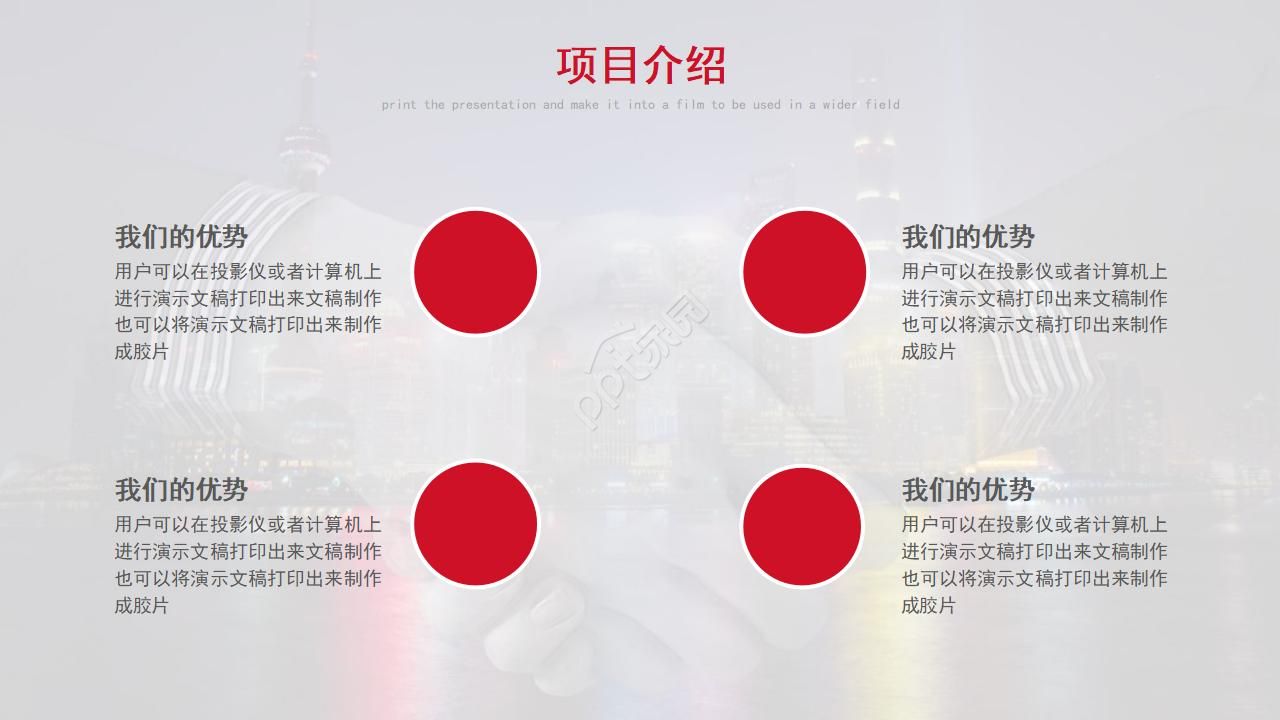 项目推广公司介绍ppt模板