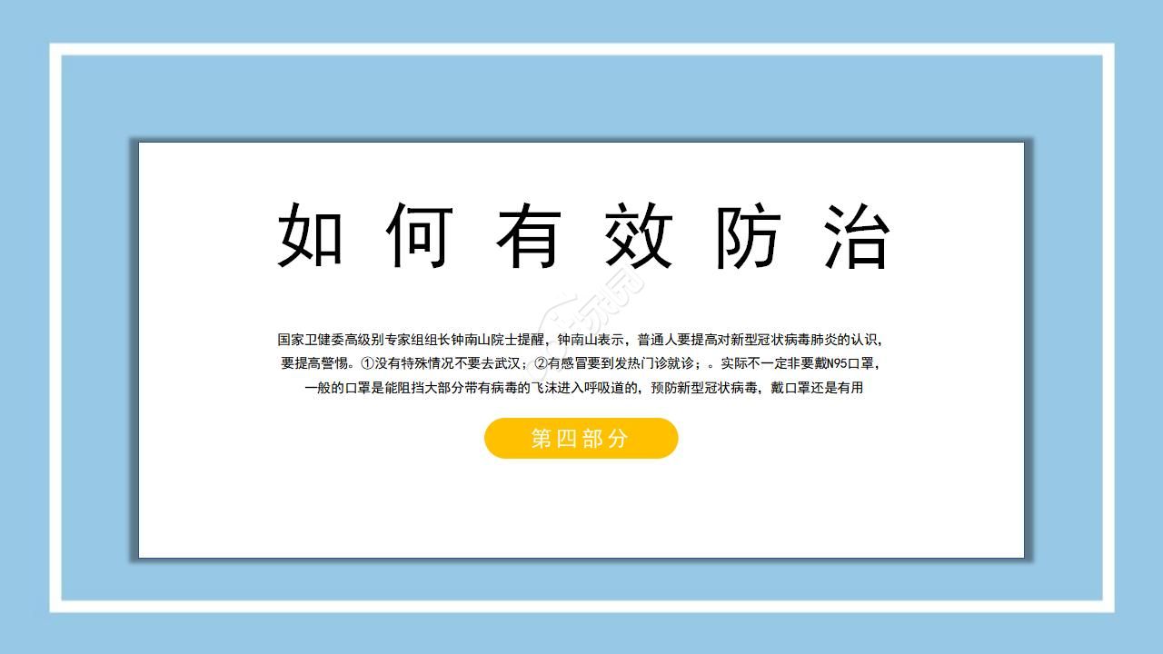 新冠防控的医学检验ppt模板