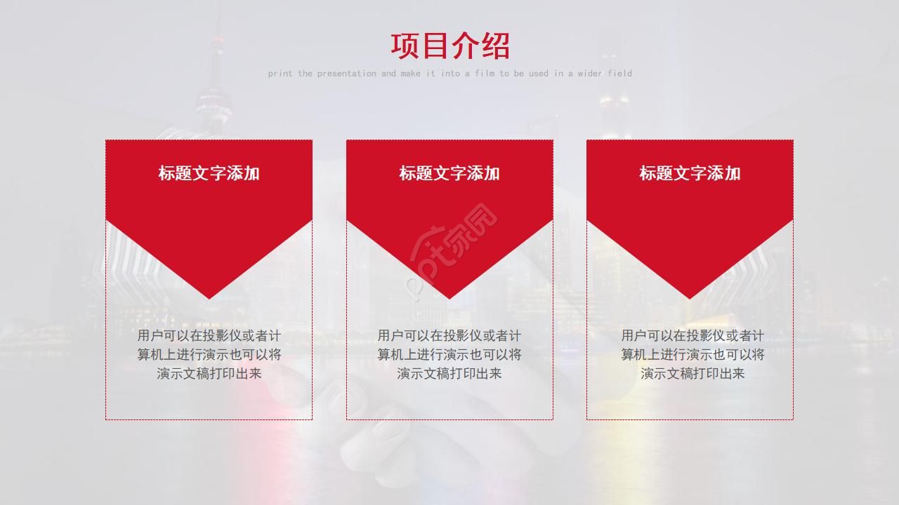 项目推广公司介绍ppt模板